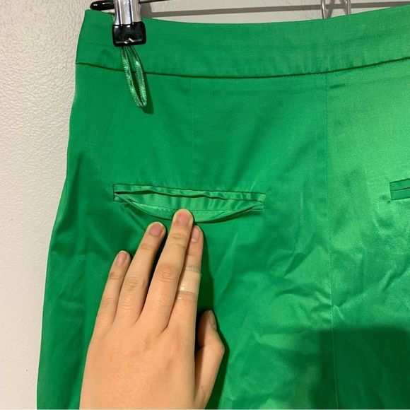 Zara women's green tailored shorts size S - Picture 5 of 7